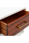 Bedside table, 40x30x57 cm, solid acacia wood, - 5