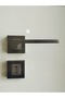 Anka Square Badge Room Door Handle Matte Anthracite - 3
