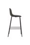 Bar stools, 4 pcs., dark grey, fabric - 4