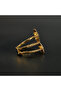 Double Star Ring – Gold Tone with Sparkling Stones | Adjustable Celestial Fashion Jewelry for Women - 3
