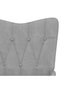 Lounge chair with stool, light gray, textile - 6