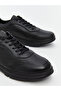 Black Genuine Leather Men's Sneakers - 3