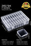 P-Series Set of 24 Plastic Transparent Boxes – 24 Small Boxes Modular Storage, Organizer, Packing System - 2