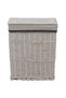 Stackable laundry basket, white, willow - 2
