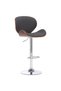 Scaun de bar, gri, material textil