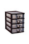 Mini 4 Drawer Nightstand Jewelry Organizer for Office Home Office Organization