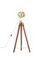 Tripod floor lamp, 97 cm, solid mango wood - 6