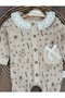 Ribbed Knit Lace Baby Girl Jumpsuit - 2