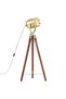Tripod floor lamp, 97 cm, solid mango wood - 2