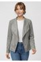 Women's Gray Suede Textured Blazer Jacket Casual and Daily Office Style - 2