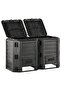 Garden composter, black, 800 L - 2
