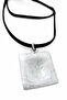 Nomad Real Leather Suede Thread Metal End Necklace - 2