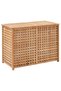 Laundry basket, 87.5x46x67 cm, solid walnut wood
