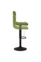 Bar stool, light green, Velvet - 6
