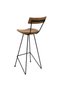 Bar stools, 2 pcs., solid teak wood - 5