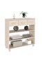 Console table, honey brown, 90x35x90 cm, solid pine wood - 4