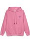 Barmen Margarita Sırt Printed Hooded Yarı Oversized Sweatshirt Pink Hoodie 1421 - 3