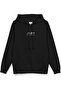Basketball New York Back Printed Hooded Half Oversized Sweatshirt Black Hoodie 1420 - 3