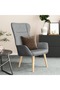 Lounge chair, light gray, textile