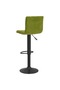 Bar stools, 2 pcs., light green, Velvet - 6