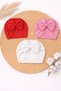 3-Piece Newborn Baby Girl/Girl Child Double Layer Bonnet with Bow, Suitable for Use between 0-12 Months - 2
