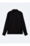 Long Sleeve Basic Black Shirt - 2