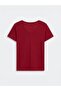 V-Neck Basic Red T-Shirt - 2