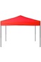 Foldable party tent, red, 3x3 m - 3