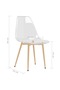 Kitchen chairs, 4 pcs., Sheer, PET - 7