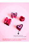 Ribbon, Heart and Love Themed Pink-Red 4-Piece Charm Set - 2