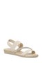 26S-208 6Fx Beige Women's Flat Shoes Sandals - 2