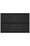 Wall-mounted headboard, black, 166x3x110 cm solid pine wood - 4