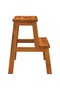 2-step stool, 40x38x50 cm, solid acacia wood - 5