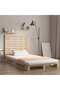 Wall-mounted headboard, 126x3x91.5 cm, solid pine wood