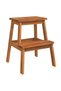 2-step stool, 40x38x50 cm, solid acacia wood - 2