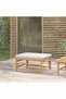 Garden stool, light gray Pillow , Bamboo