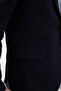 Pique Men's Dark Navy Blue Half Lined Mono Collar Stretchy Poly Viscose Fabric Slimfit Sports Blazer Jacket - 6