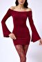    Flounce Sleeve Strapless Mini Dress - 3