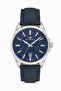 Navy Blue Leather Cord Men's Wristwatch F11779B-L3 Waterproof 2-Year Warranty Gift Boxed