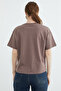Metal-Accented Crew Neck Slit T-Shirt - 8