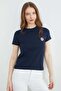 Floral Embroidered Crew Neck T-Shirt - 6