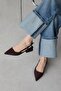 Chrest Women's Heeled Fabric Shoes Brown