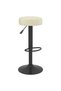 Scaune de bar, 2 buc., crem, catifea - 3