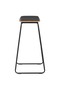 Bar stools, 2 pcs., black, eco- Leather - 4