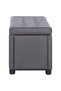 Storage stool, grey, 87.5 cm, artificial Leather - 3