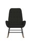 Scaun balansoar, negru, material textil - 3