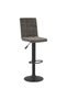 Bar stools, 2 pcs., dark grey, Velvet - 3