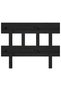 Bedside table, black, 78.5x3x81 cm, solid pine wood - 3