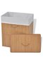Bamboo laundry basket, rectangular - 2