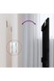Wall-mounted headboard, black, 82.5x3x90 cm solid pine wood - 6